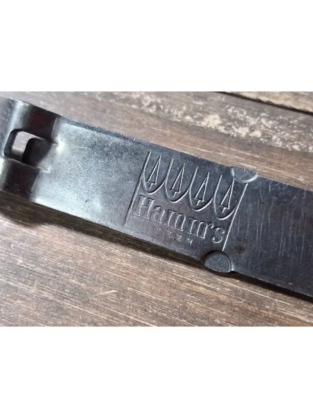Vintage Hamms Beer Bottle Opener Silver Tone From Land of Sky Blue Water Brewery